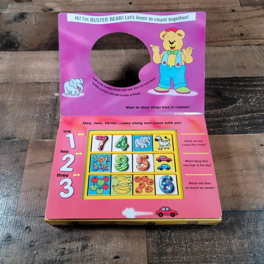 Vintage Turn And Learn Blocks I Can Count To 10